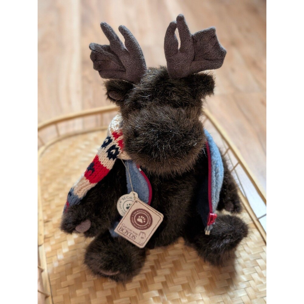 Boyds Collection Gustaf Mooseltoff Moose Plush 904026 Retired w/ Tags